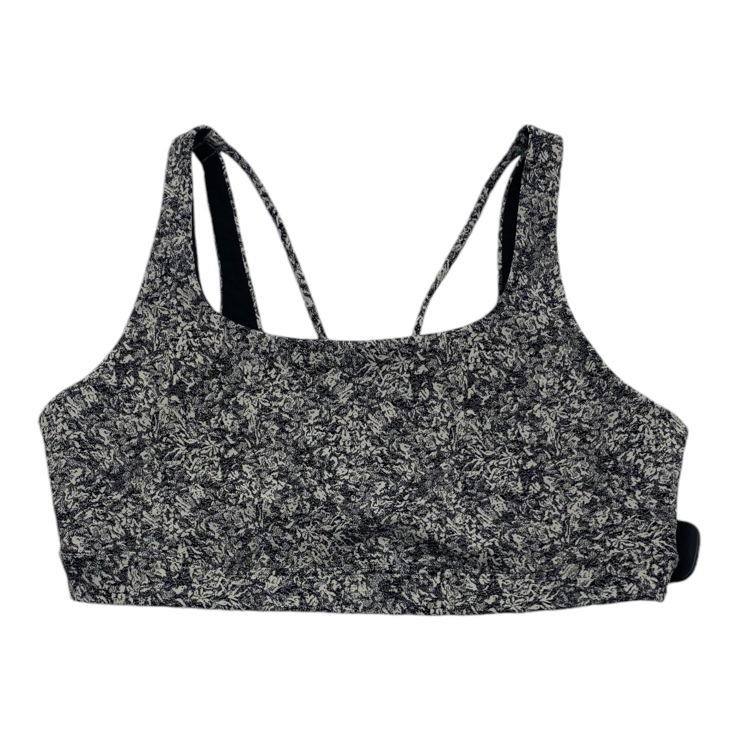 Athletic Bra By Athleta In Black & White, Size: L