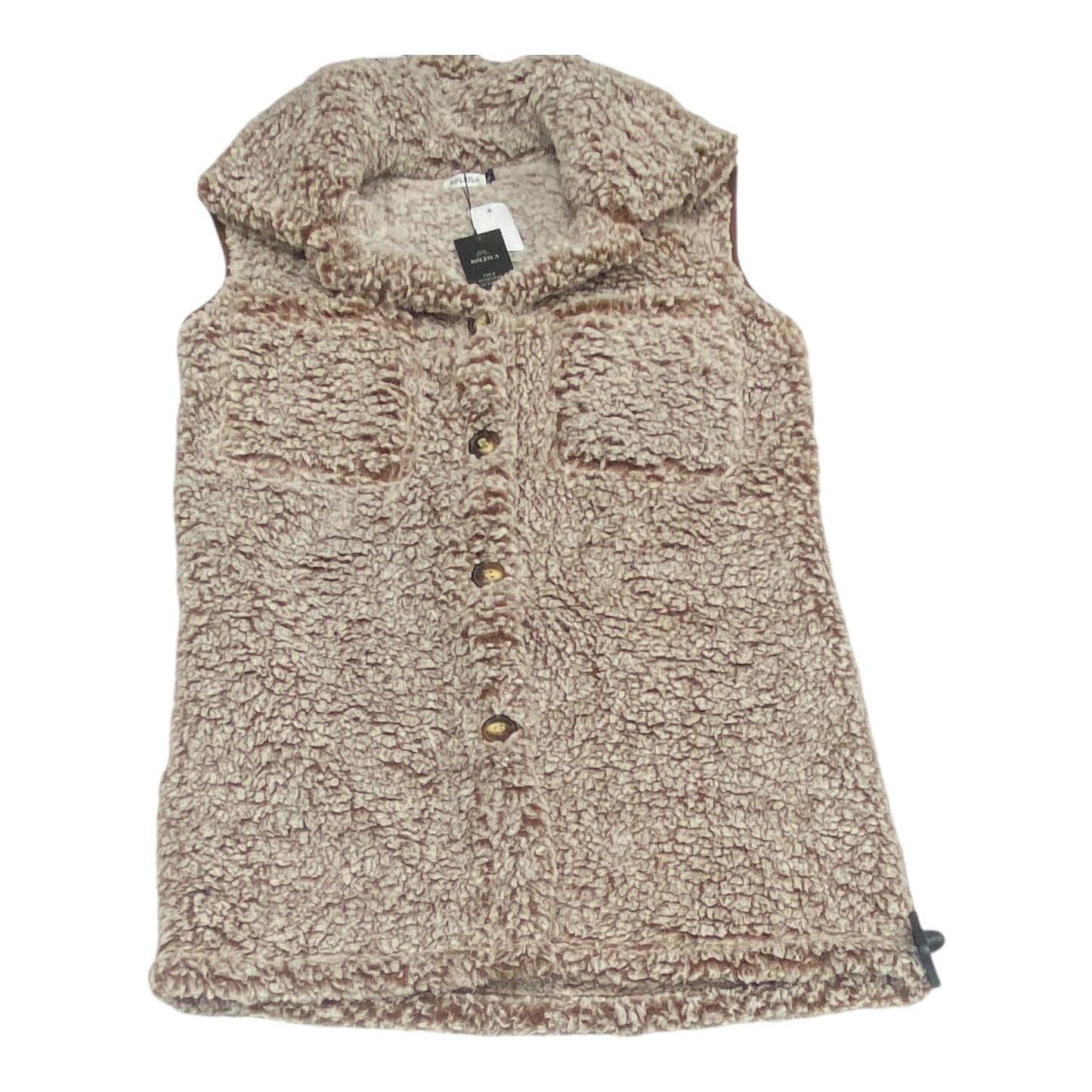 Vest Faux Fur & Sherpa By Soleila In Brown, Size: M