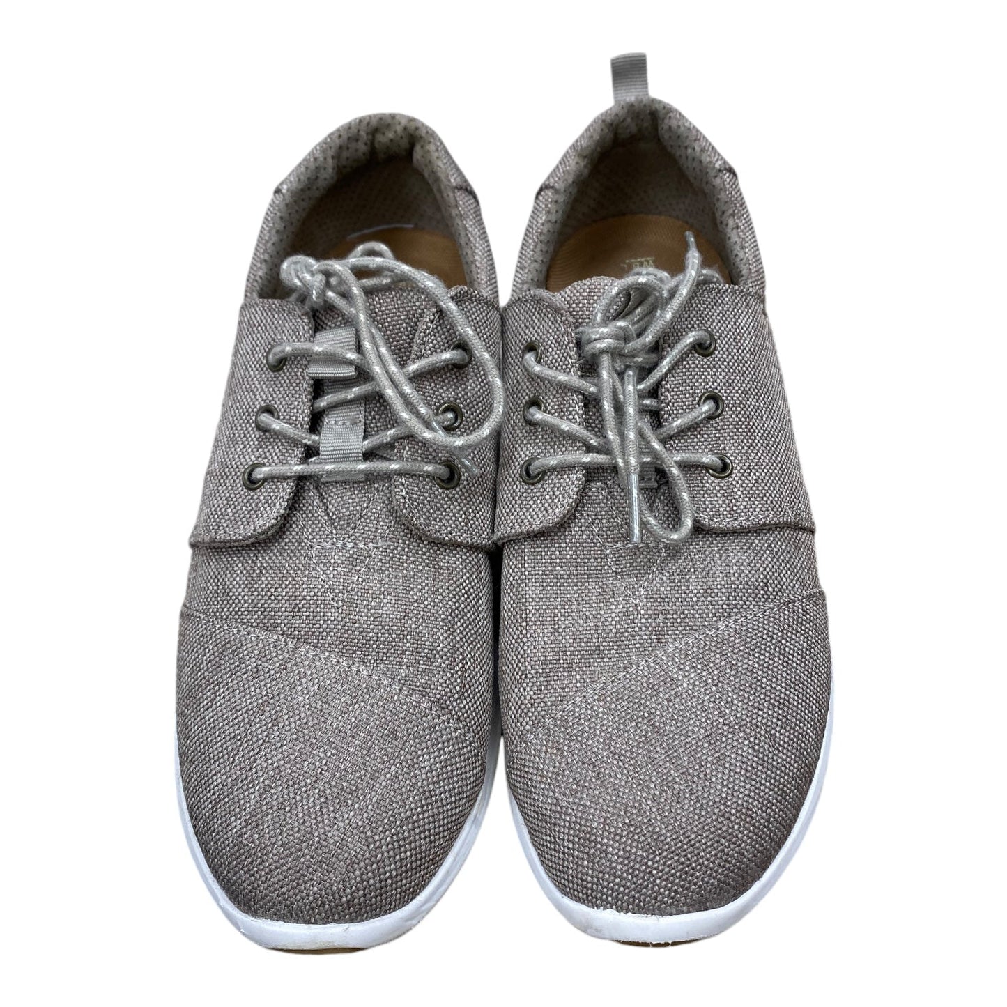 Shoes Sneakers By Toms In Brown & White, Size: 8.5