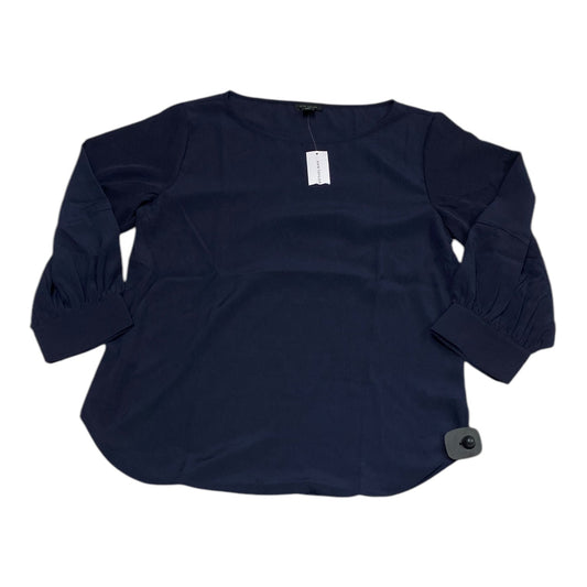 Top Long Sleeve By Ann Taylor In Navy, Size: Xs