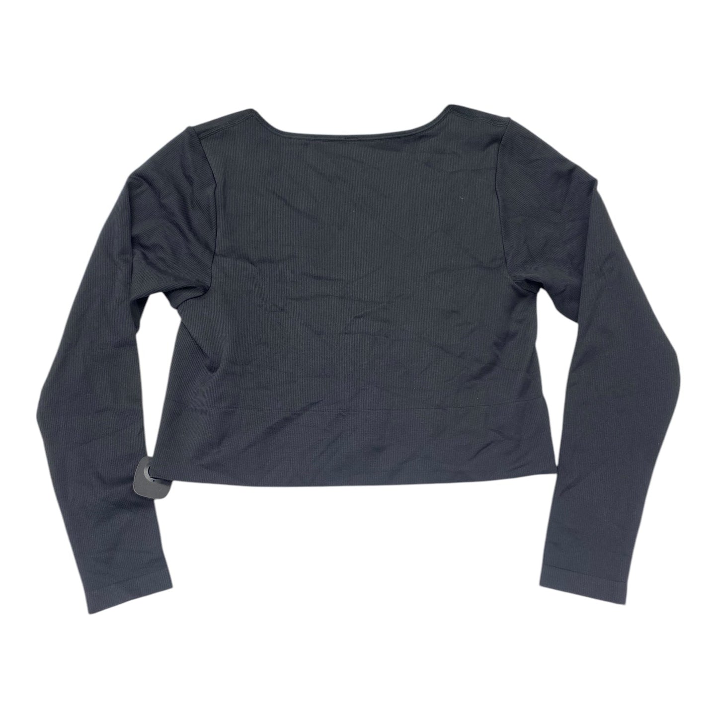 Athletic Top Long Sleeve Collar By Athleta In Black, Size: Xl