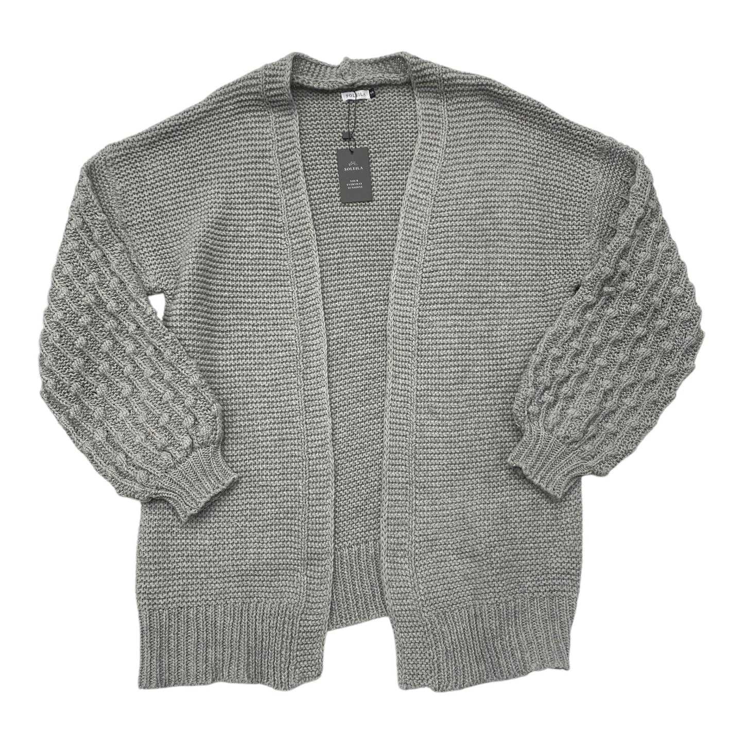 Sweater Cardigan By Cmc In Grey, Size: S