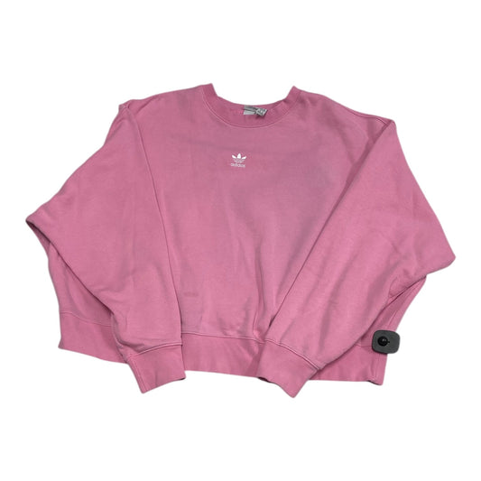 Sweatshirt Crewneck By Adidas In Pink, Size: 2x