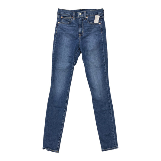 Jeans Skinny By Gap In Blue Denim, Size: 6l