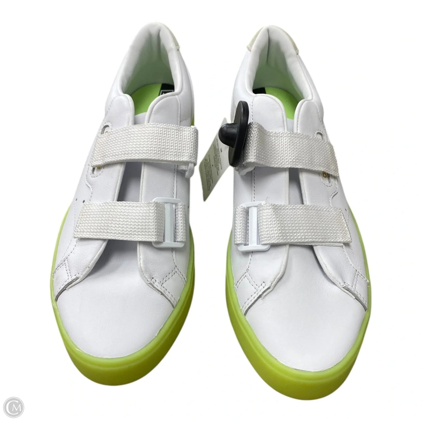 Shoes Sneakers By Adidas In Green & White, Size: 10.5