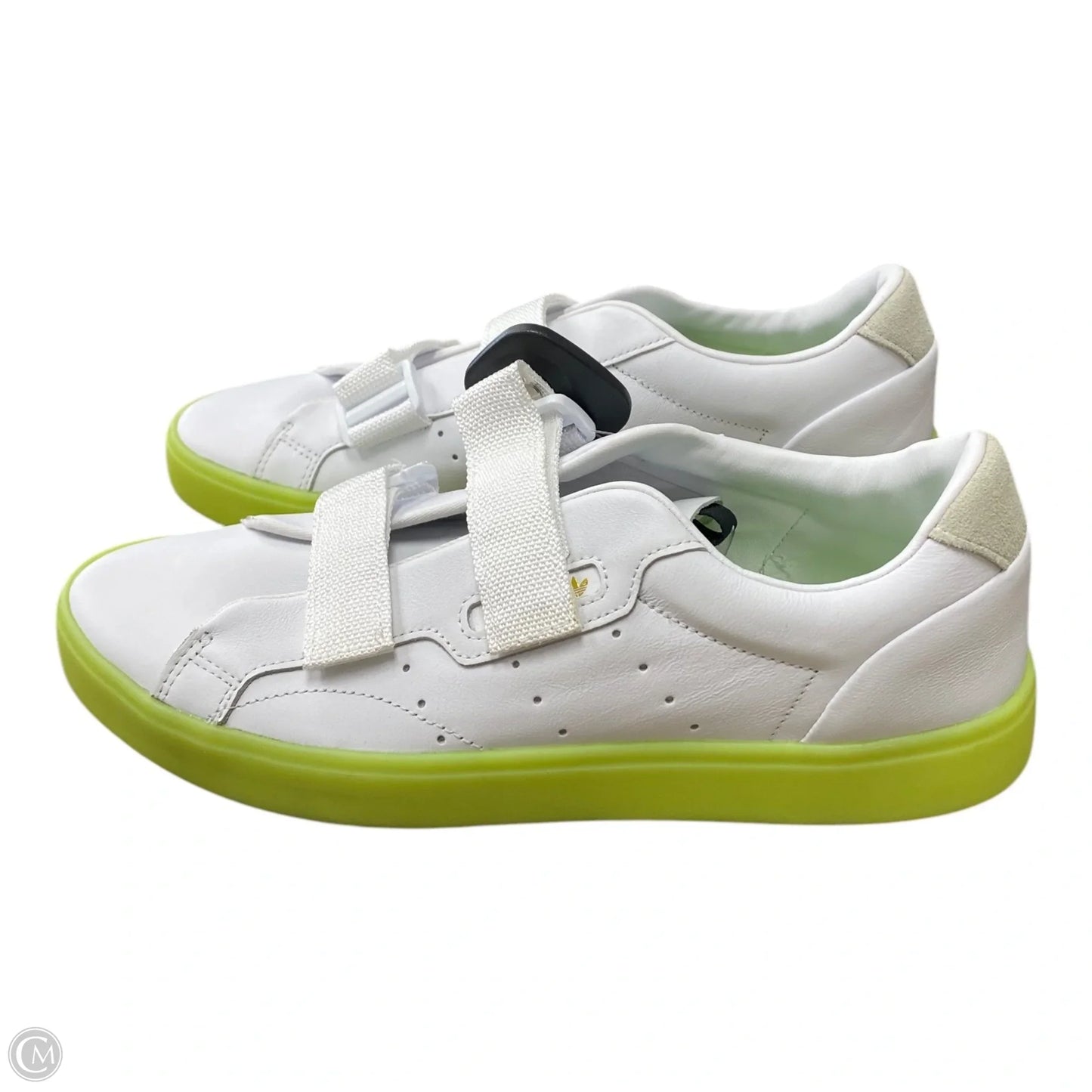 Shoes Sneakers By Adidas In Green & White, Size: 10.5