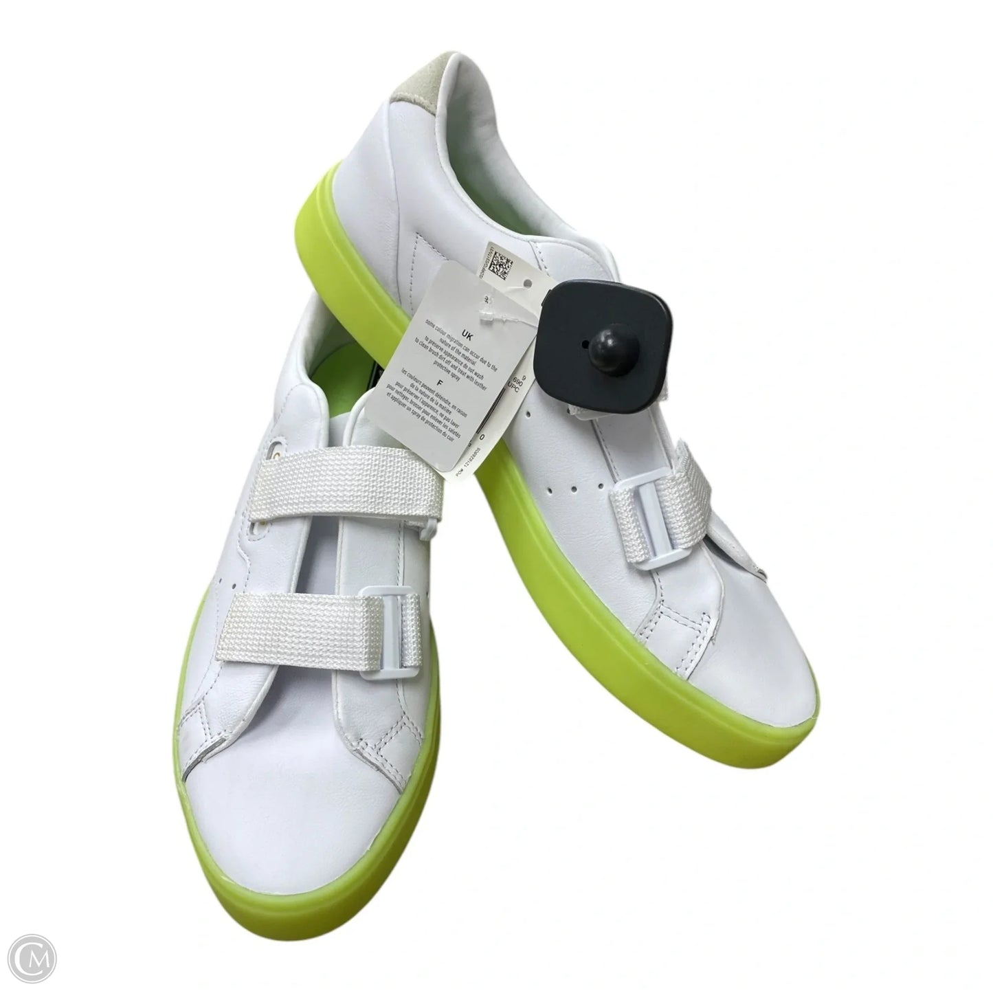 Shoes Sneakers By Adidas In Green & White, Size: 10.5