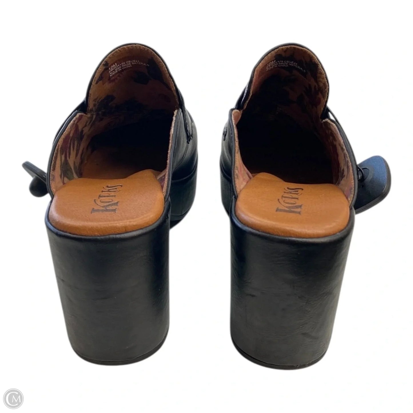 Shoes Heels Block By Korks In Black, Size: 10