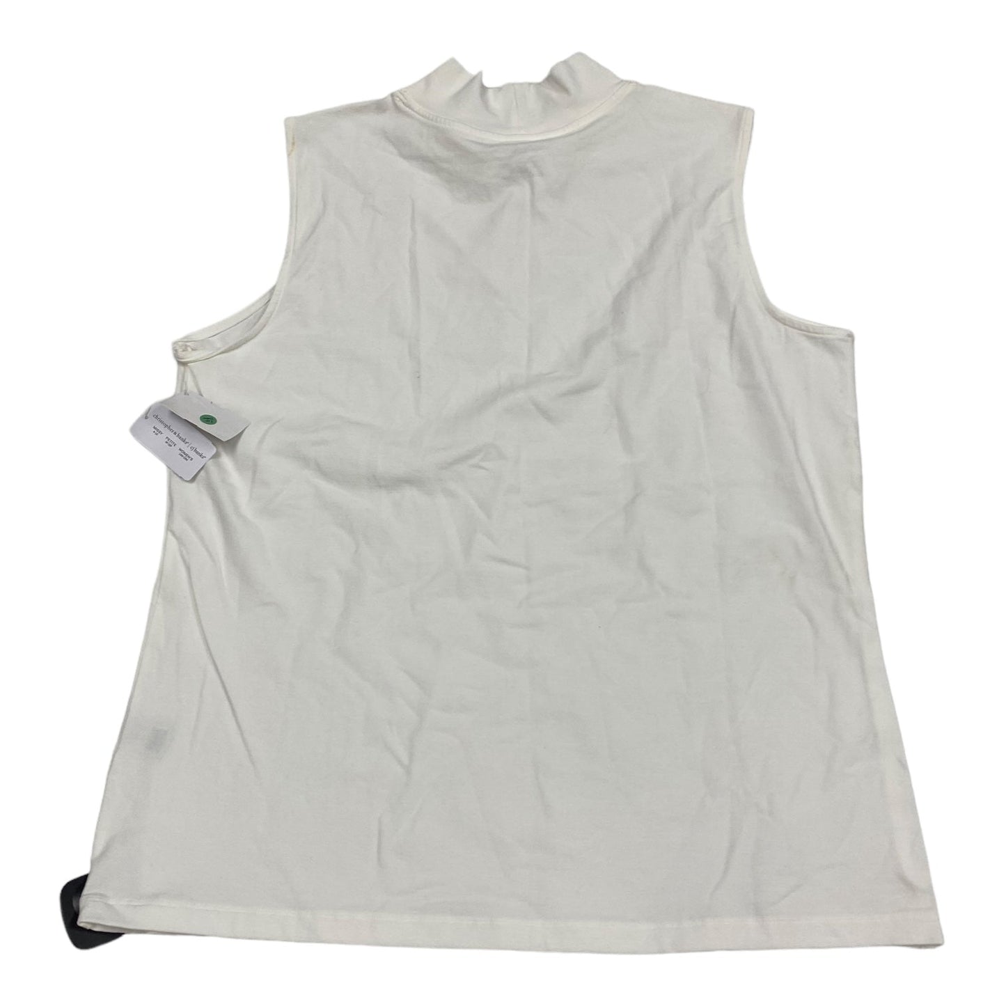 White Top Sleeveless Christopher And Banks, Size Xl