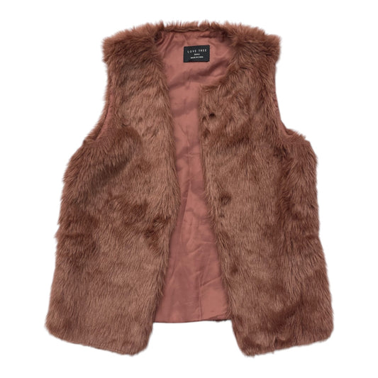 Vest Faux Fur & Sherpa By Love Tree In Pink, Size: S