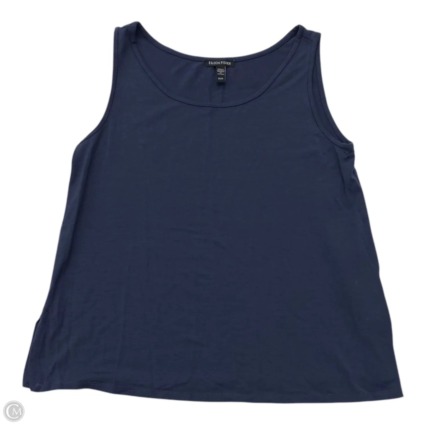 Top Sleeveless Designer By Eileen Fisher In Navy, Size: Xs