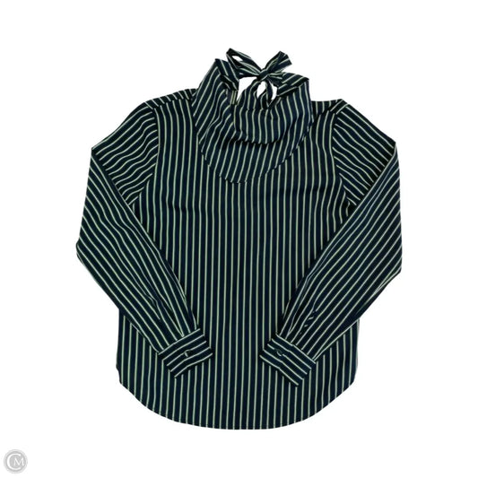 Top Long Sleeve By Ann Taylor In Blue & Green, Size: Xxs