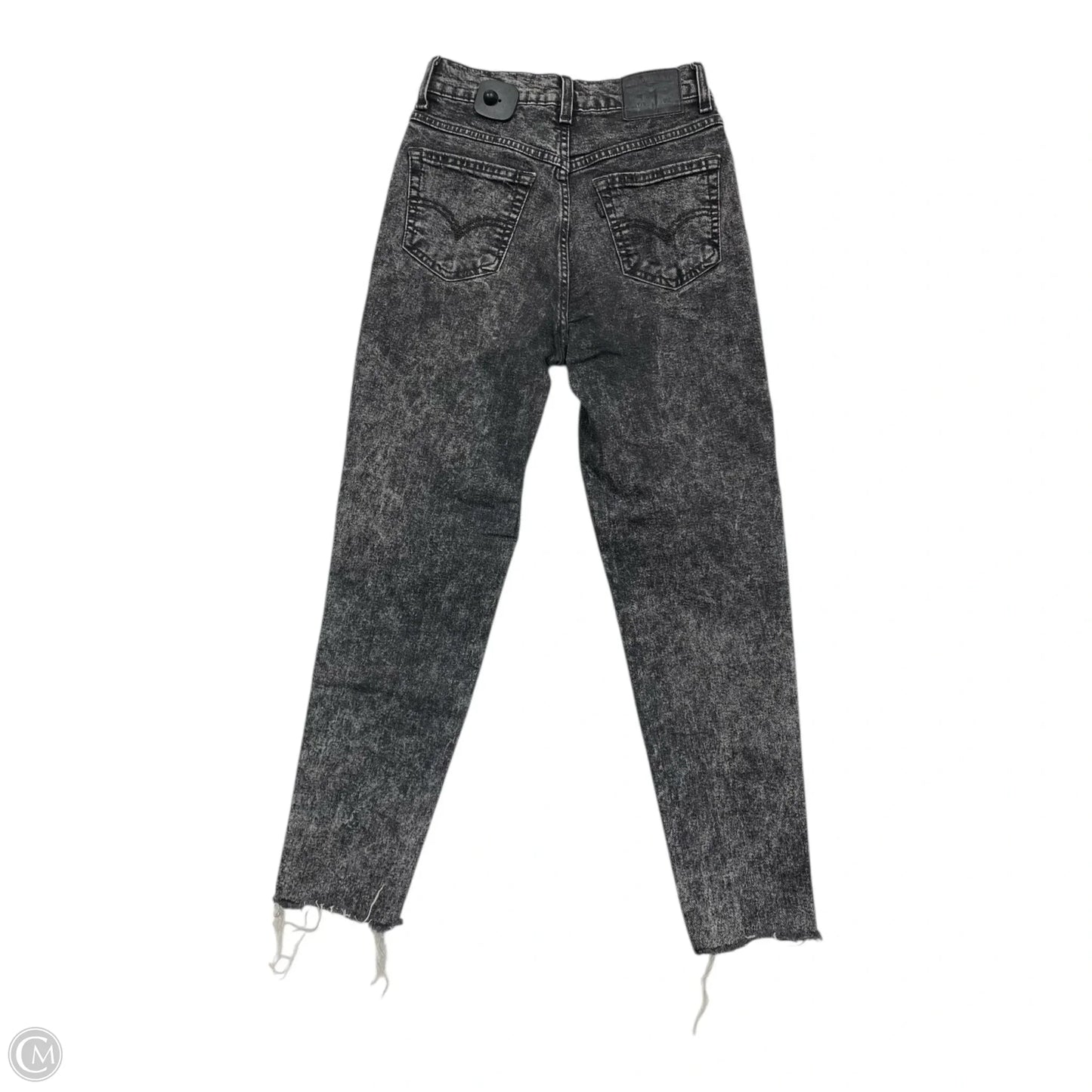 Jeans Straight By Levis In Grey Denim, Size: 0