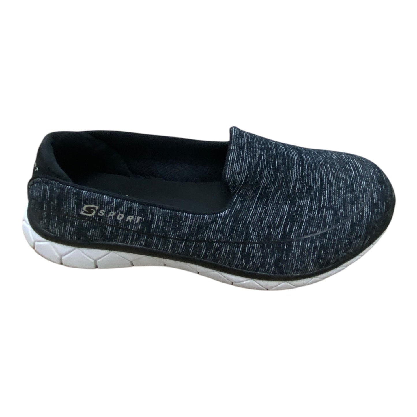 Shoes Flats By Skechers In Black & Grey, Size: 8