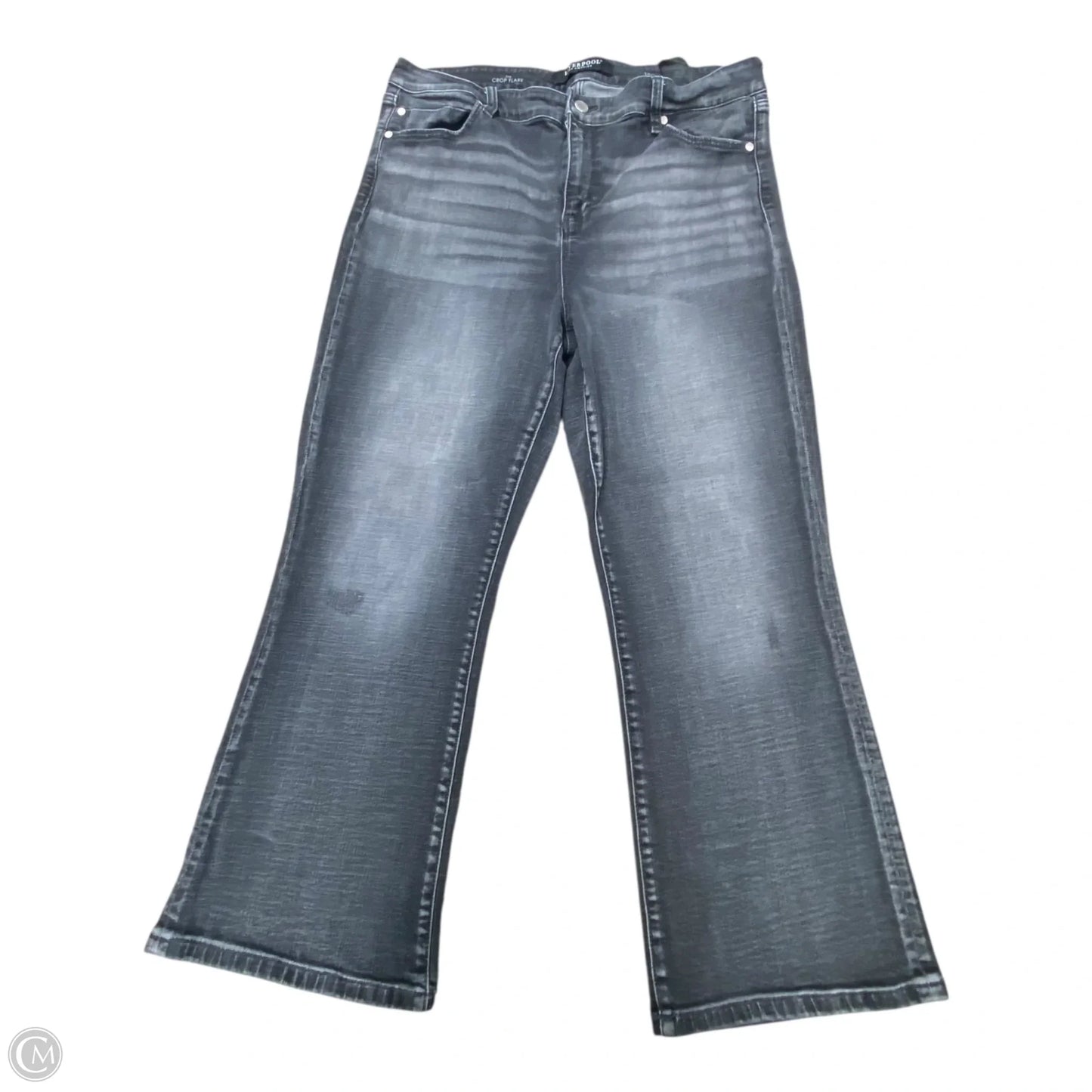 Jeans Flared By Liverpool In Grey Denim, Size: 14