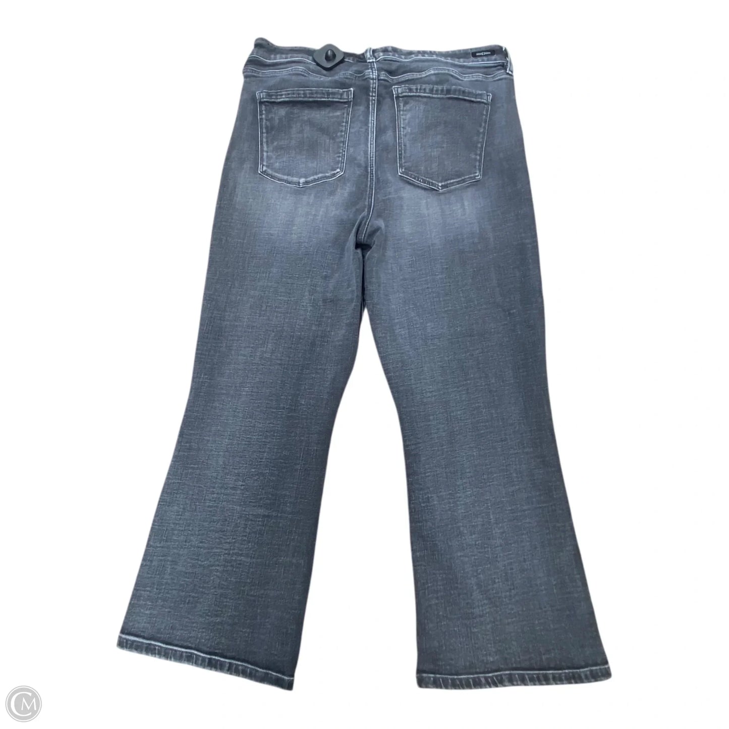 Jeans Flared By Liverpool In Grey Denim, Size: 14