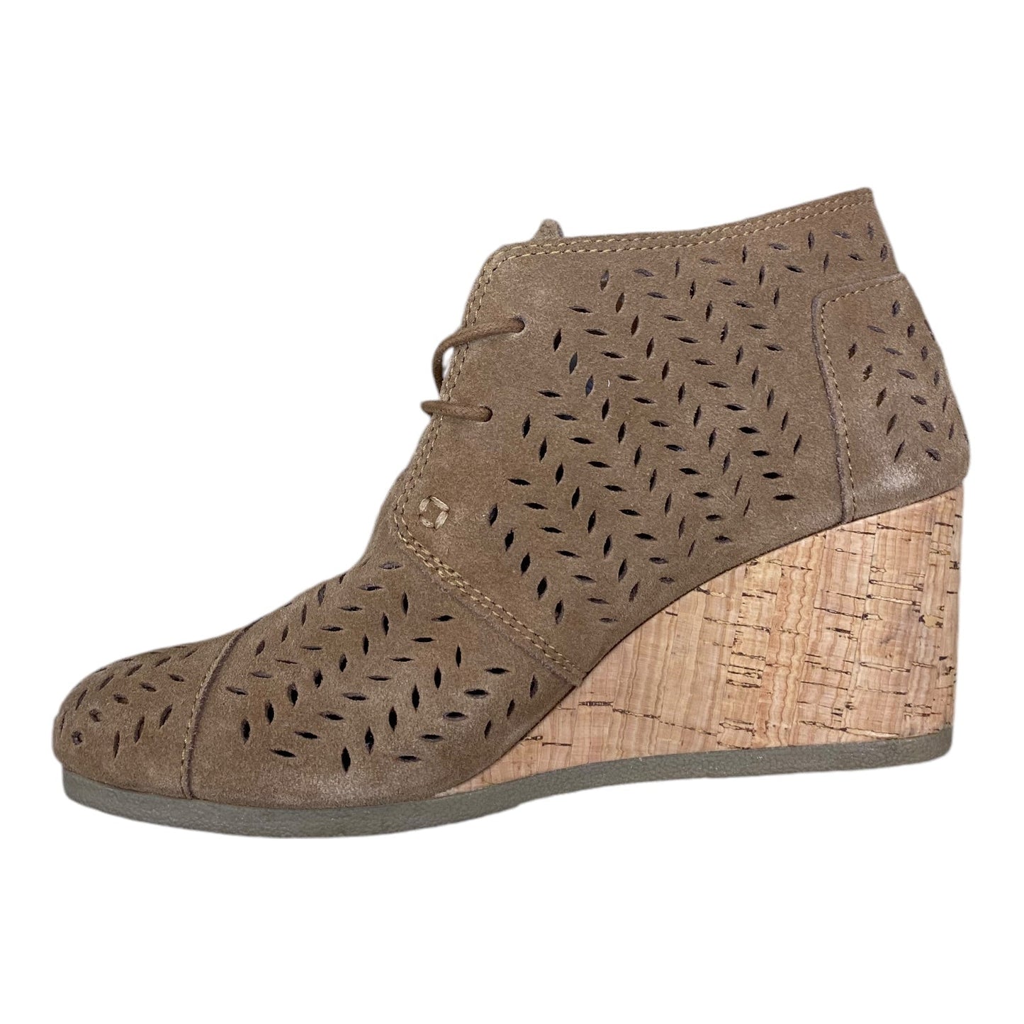 Shoes Heels Wedge By Toms In Brown, Size: 8