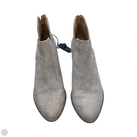 Boots Ankle Heels By So In Beige, Size: 7.5