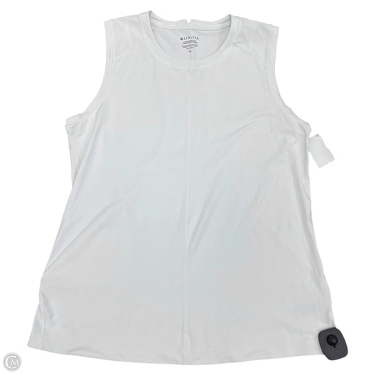 Athletic Tank Top By Athleta In White, Size: M
