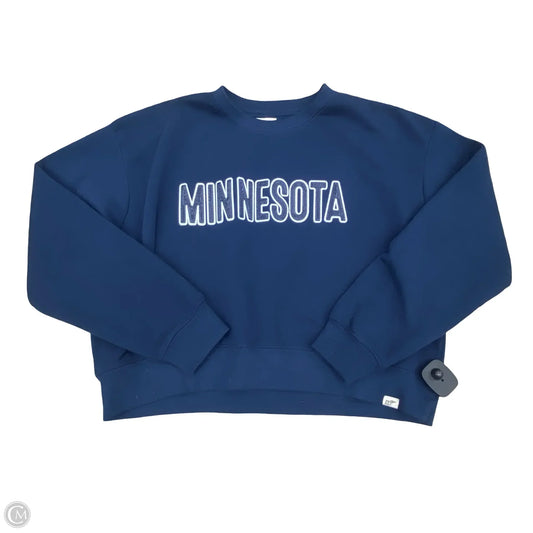 Sweatshirt Crewneck By Blue 84 In Blue, Size: S