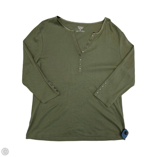 Top 3/4 Sleeve By Dressbarn In Green, Size: Xl