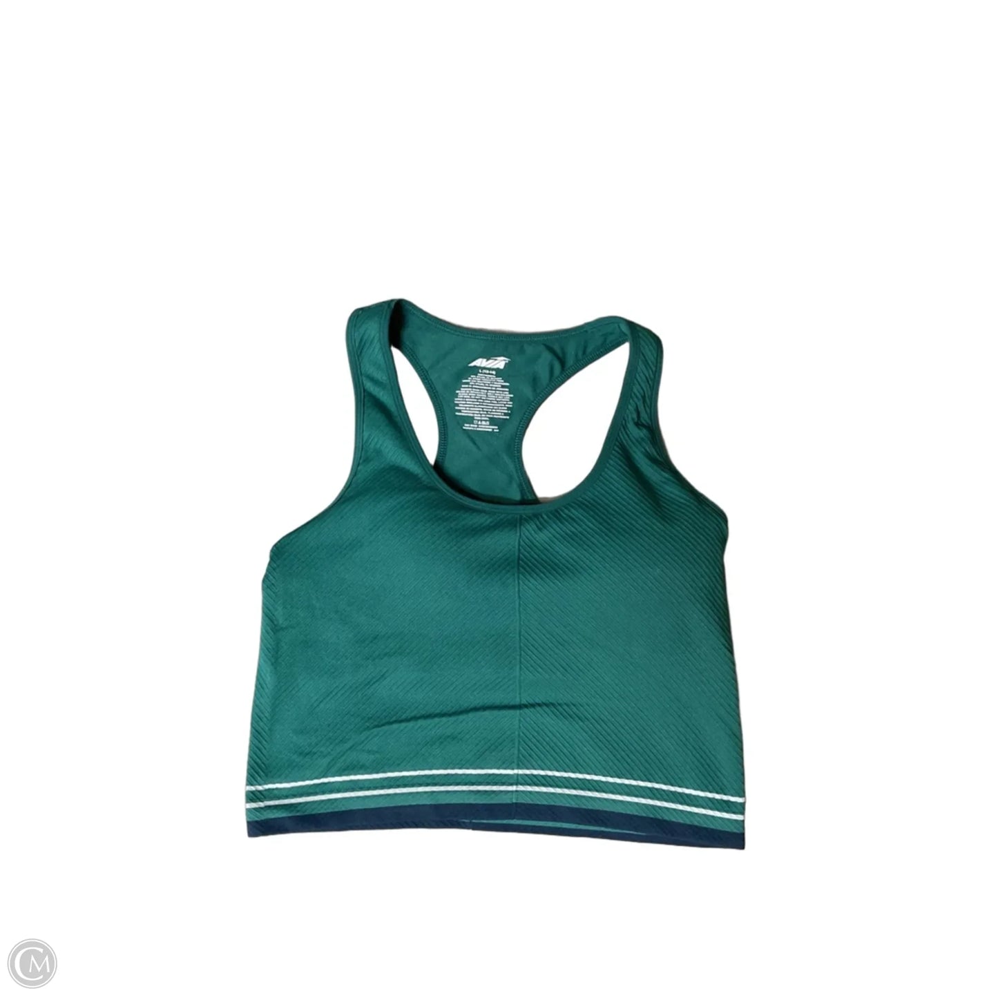 Athletic Bra By Avia In Green, Size: L