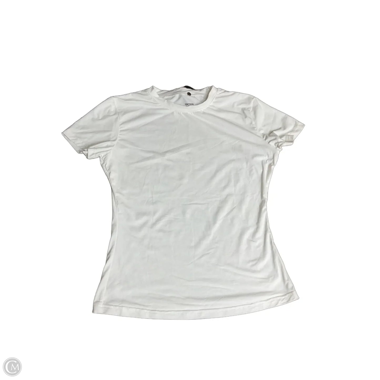 Top Short Sleeve Basic By Cme In White, Size: L