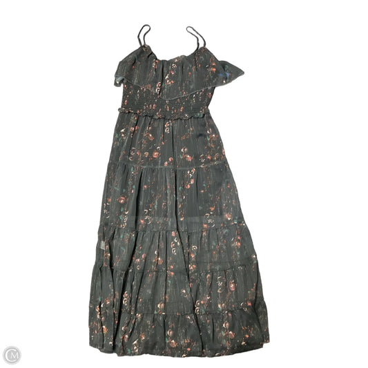 Dress Casual Midi By Paige In Black & Orange, Size: M