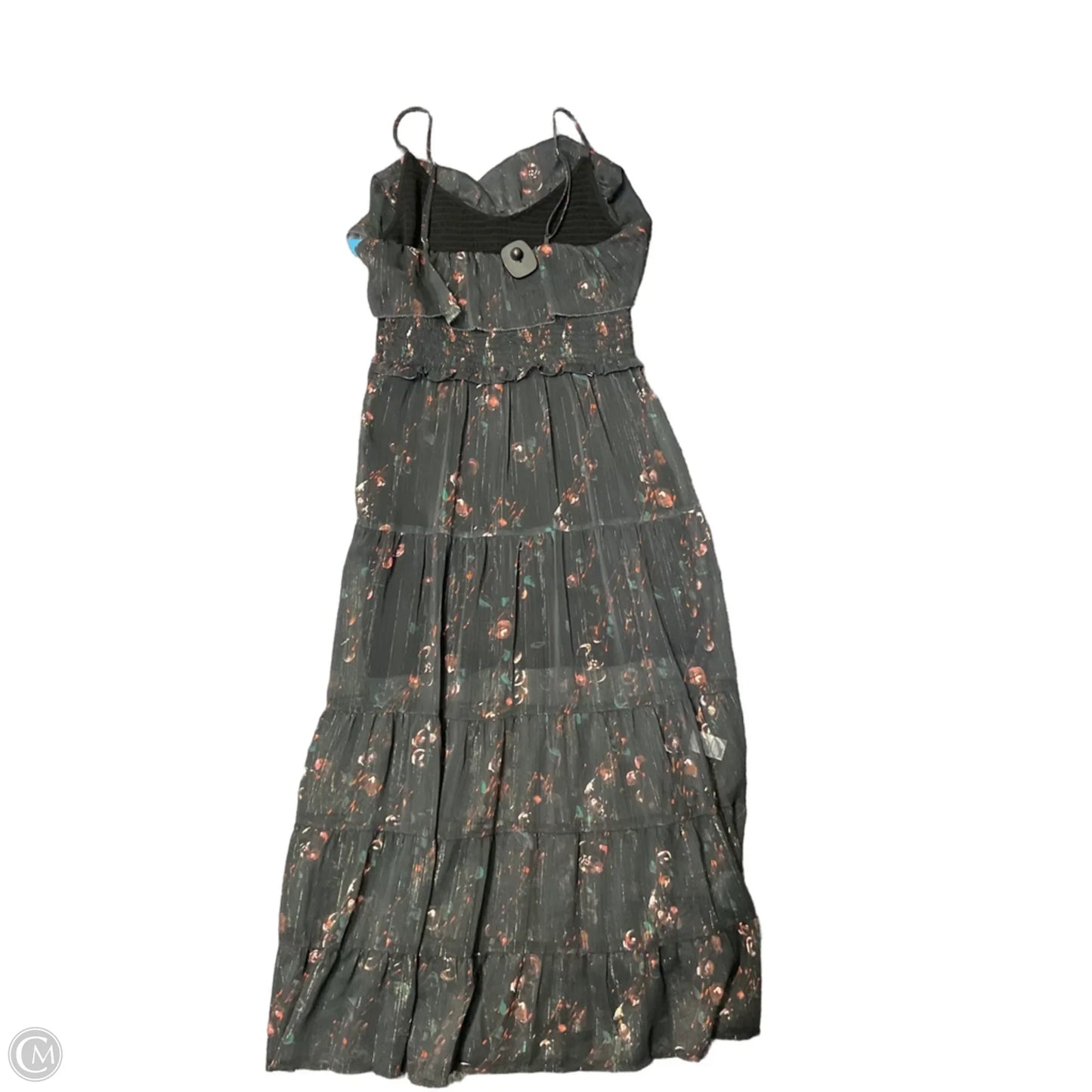 Dress Casual Midi By Paige In Black & Orange, Size: M