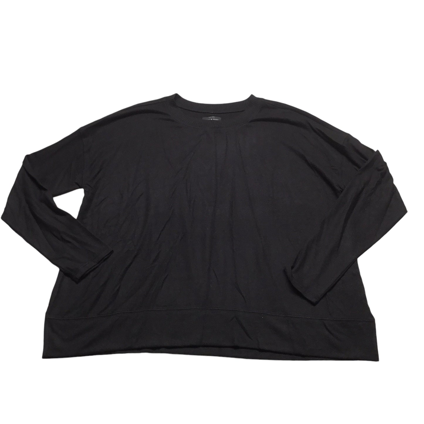 Top Long Sleeve By Lucky Brand In Black, Size: Xl