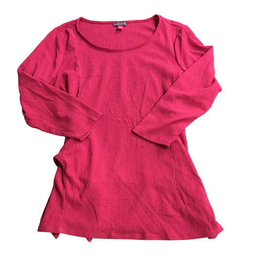 Top Long Sleeve By Vince Camuto In Pink, Size: Xl