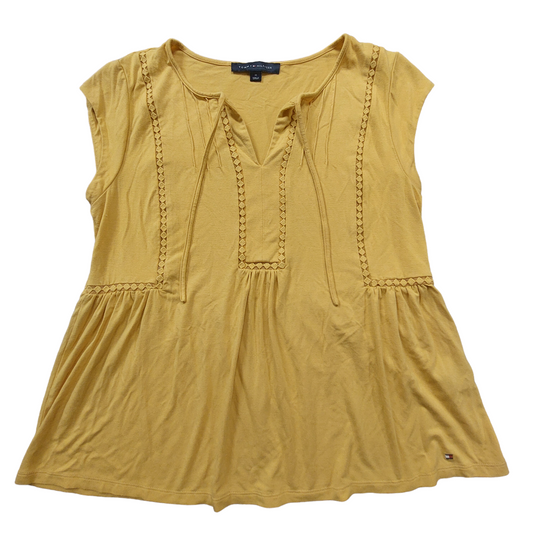 Yellow Top Short Sleeve Tommy Hilfiger, Size M