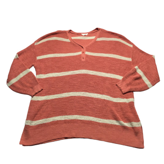 Striped Pattern Tunic Long Sleeve Terra & Sky, Size 3x