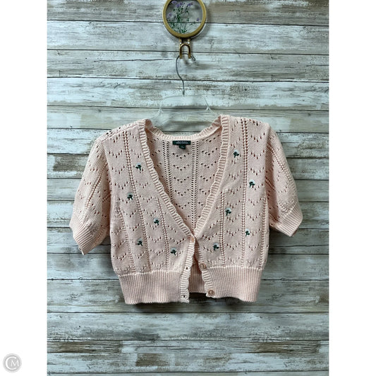 Sweater Cardigan By Wild Fable In Pink, Size: Xl