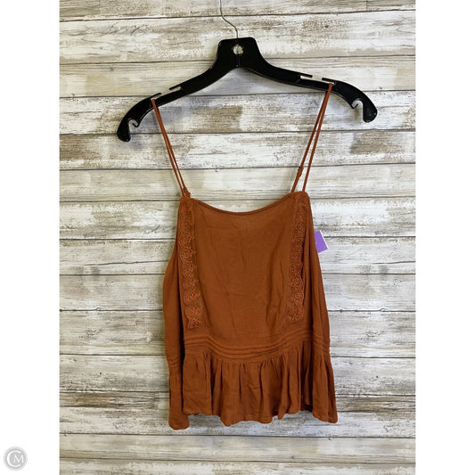 Top Sleeveless By Forever 21 In Orange, Size: M