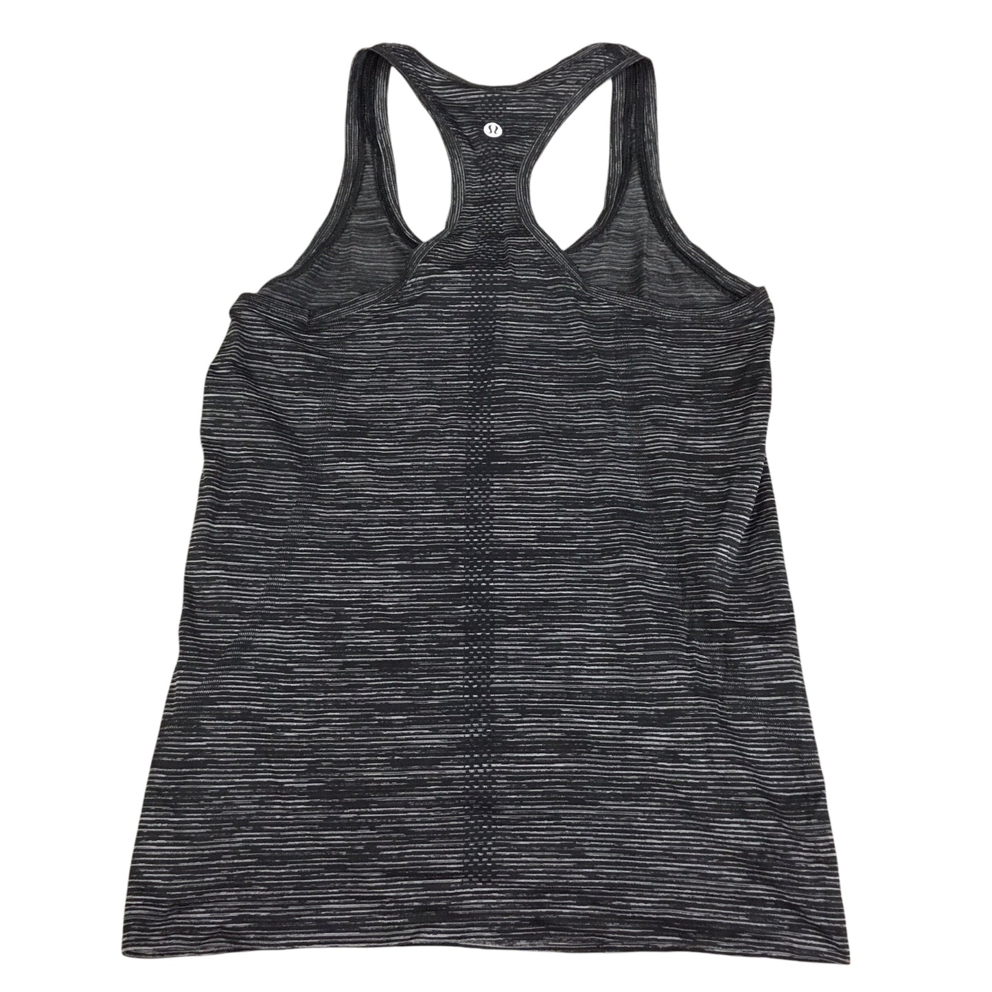 Athletic Tank Top By Lululemon In Black & Grey, Size: 6