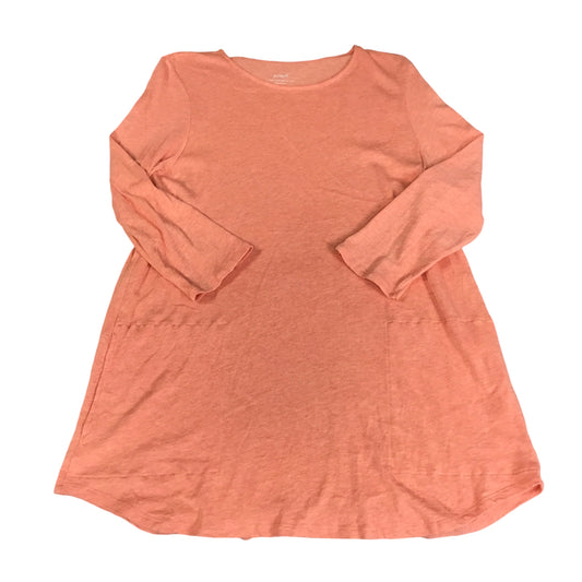 Tunic Long Sleeve By Pure Jill In Peach, Size: L