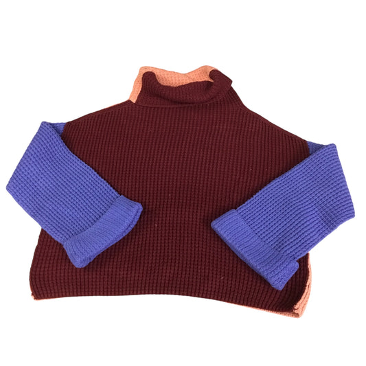 Sweater By Free People In Orange & Purple, Size: M