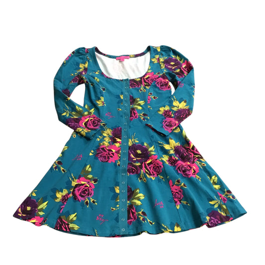 Dress Casual Short By Betsey Johnson In Teal, Size: M