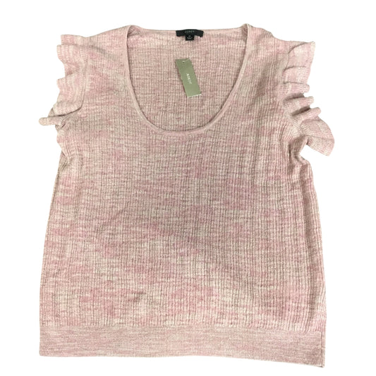 Top Short Sleeve By J. Crew In Pink & Tan, Size: M