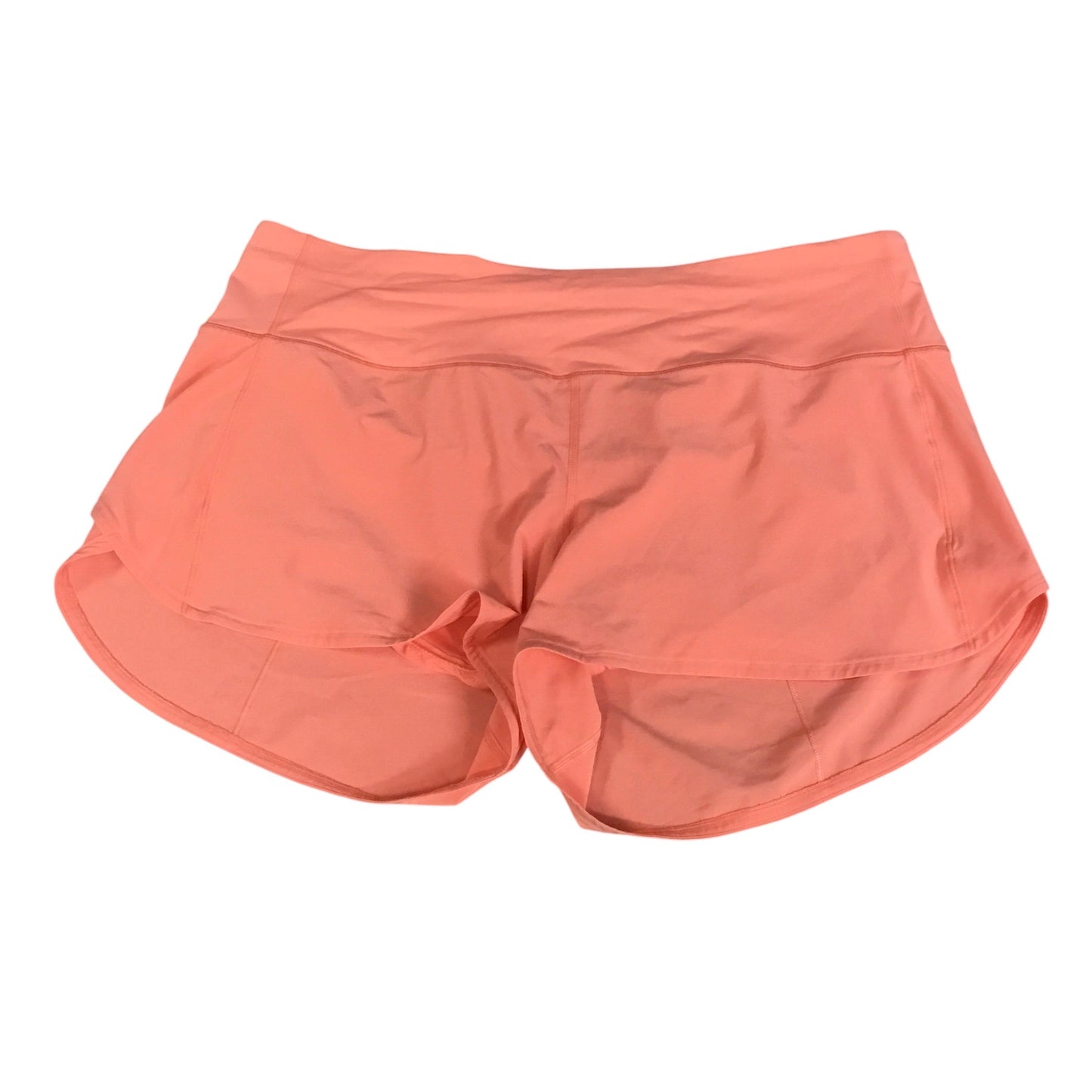 Athletic Shorts By Lululemon In Orange, Size: 14