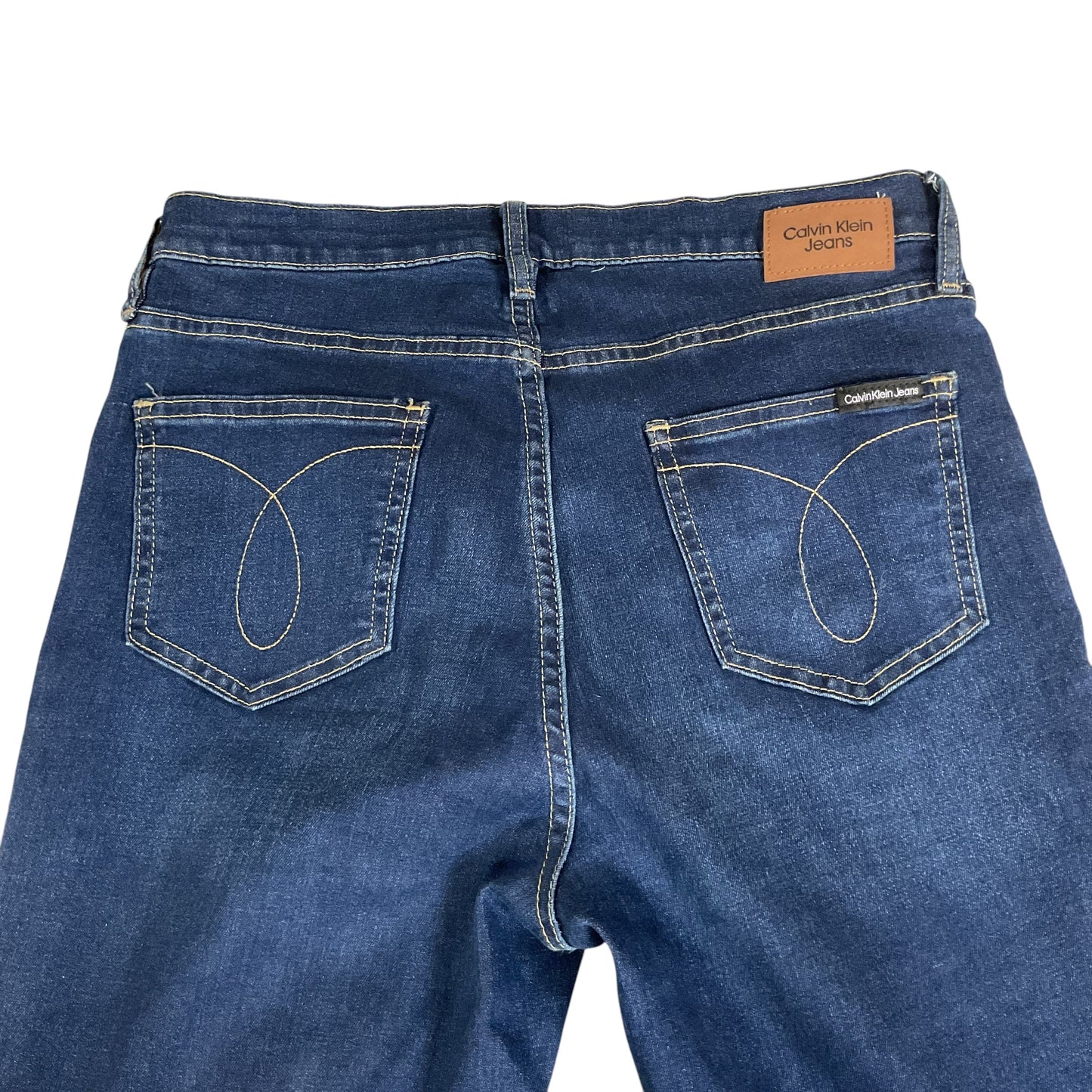 Jeans Straight By Calvin Klein In Blue Denim, Size: 10