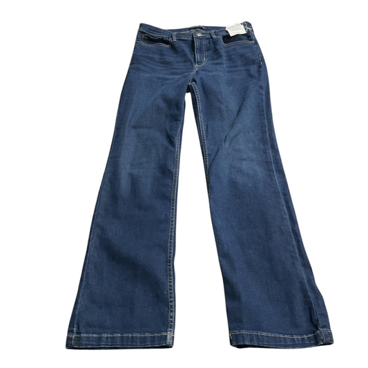 Jeans Straight By Calvin Klein In Blue Denim, Size: 10