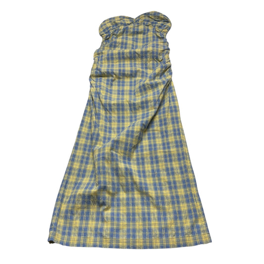 Dress Casual Maxi By Free People In Blue & Yellow, Size: Xs