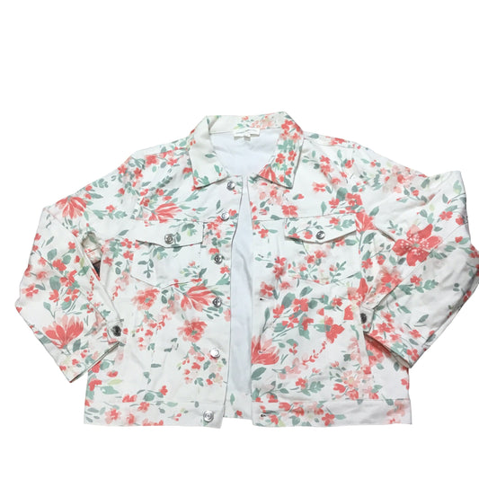 Floral Jacket Shirt Clothes Mentor, Size S