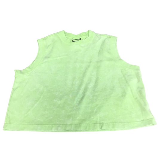 Athletic Tank Top By Nike In Green, Size: Xl