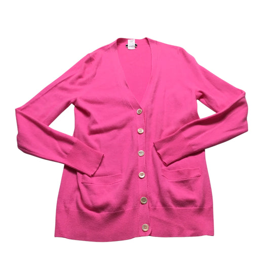 Sweater Cardigan Cashmere By J. Crew In Pink, Size: M