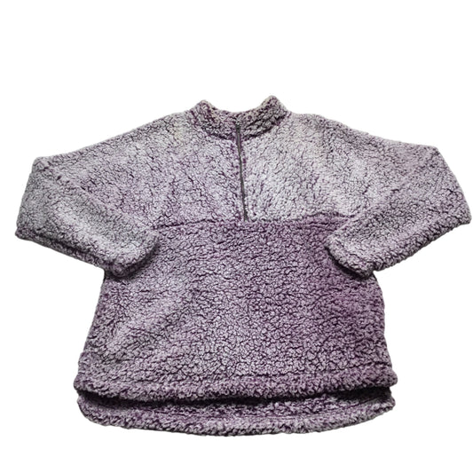 Jacket Faux Fur & Sherpa By Clothes Mentor In Purple, Size: L