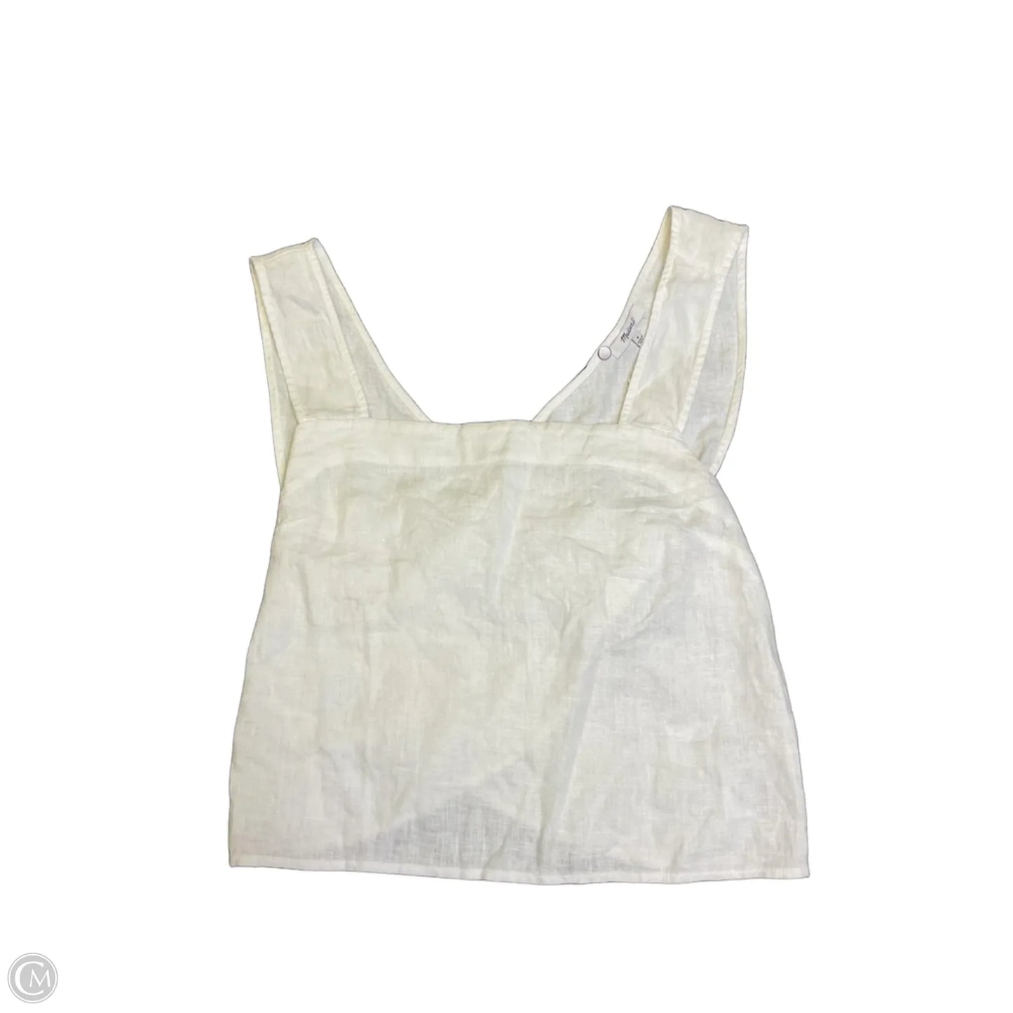 Top Sleeveless By Madewell In White, Size: 8