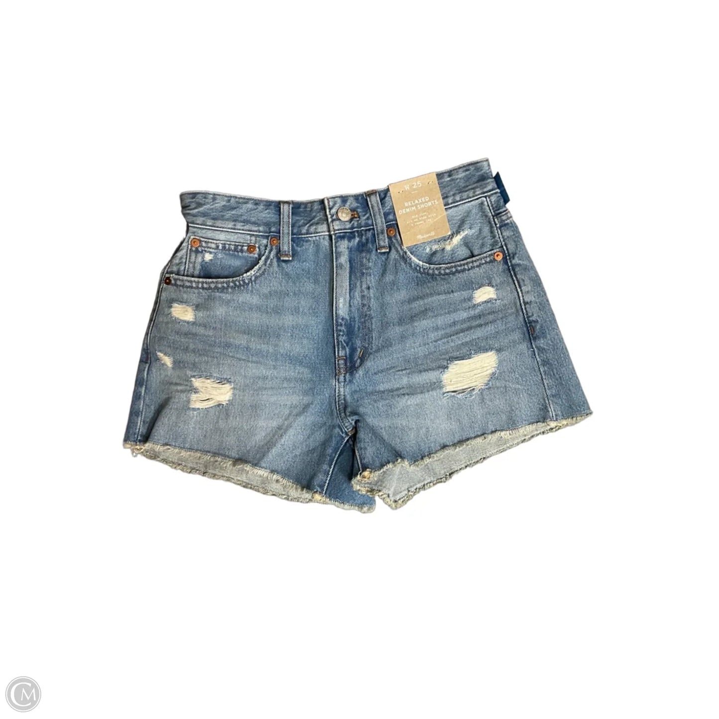 Shorts By Madewell In Blue Denim, Size: 0